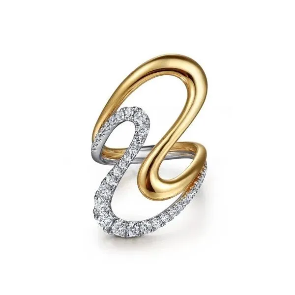 Gabriel & Co Diamond Twist Ring Victoria Jewellers REGINA, SK