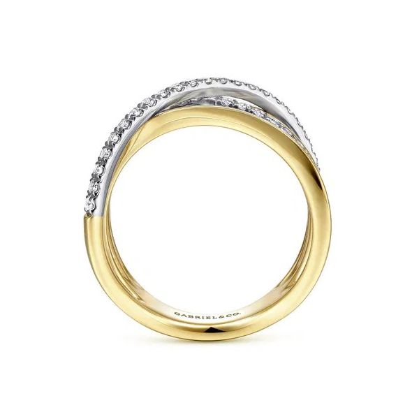Gabriel & Co Diamond Criss Cross Fashion Ring Image 3 Victoria Jewellers REGINA, SK