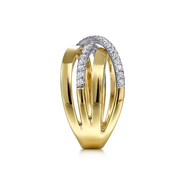 Gabriel & Co Diamond Criss Cross Fashion Ring Image 4 Victoria Jewellers REGINA, SK