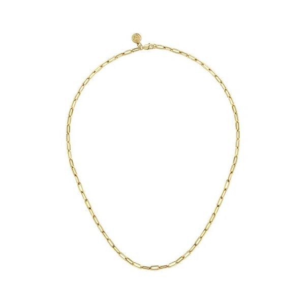 14Kt Paperclip Chain - 17