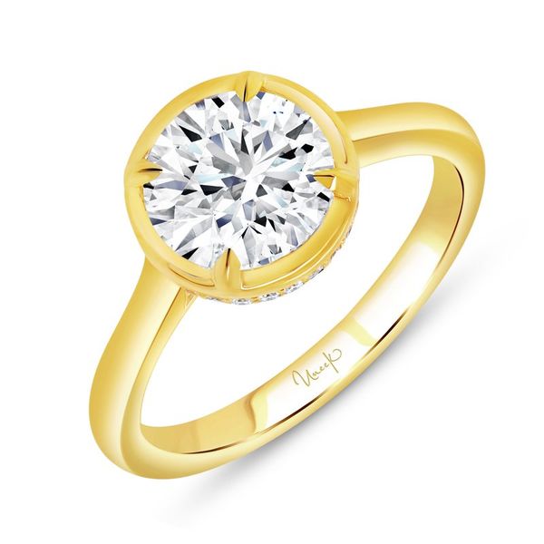 Uneek Alexandria Collection Bezel Engagement Ring Image 3 Victoria Jewellers REGINA, SK