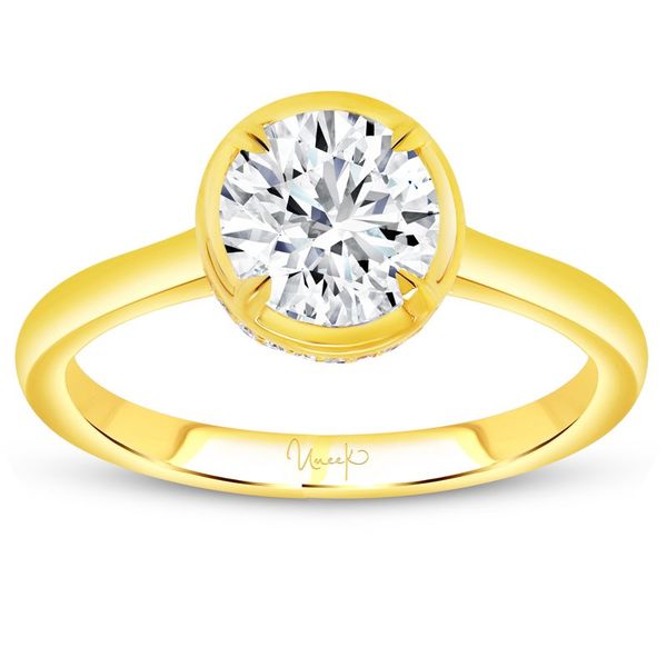 Uneek Alexandria Collection Bezel Engagement Ring Victoria Jewellers REGINA, SK