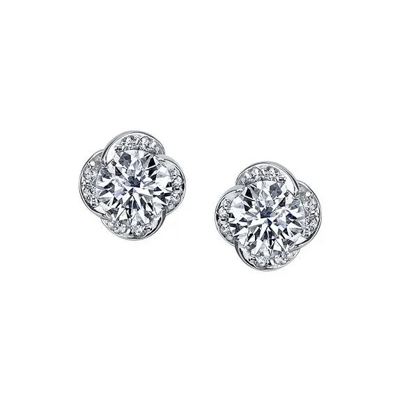 Maple Leaf Canadian Diamond Earrings Victoria Jewellers REGINA, SK