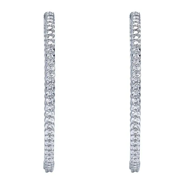 Diamond Hoop Earrings Image 3 Victoria Jewellers REGINA, SK