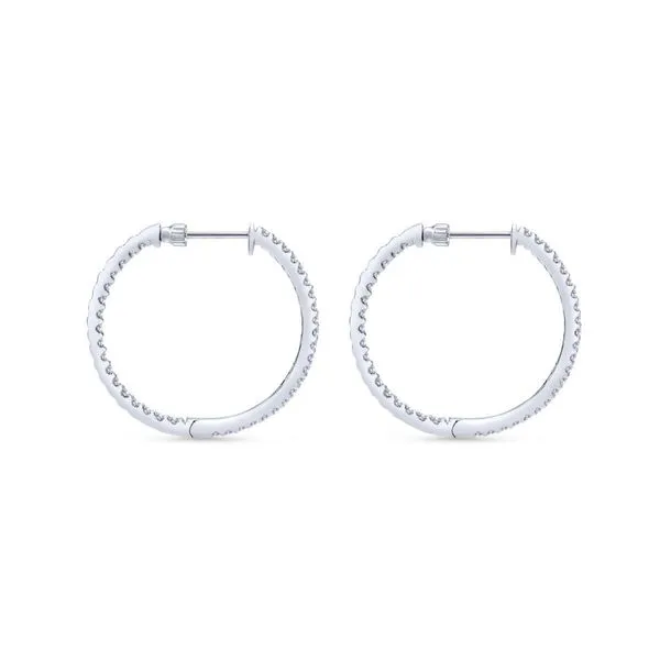 Diamond Hoop Earrings Image 2 Victoria Jewellers REGINA, SK