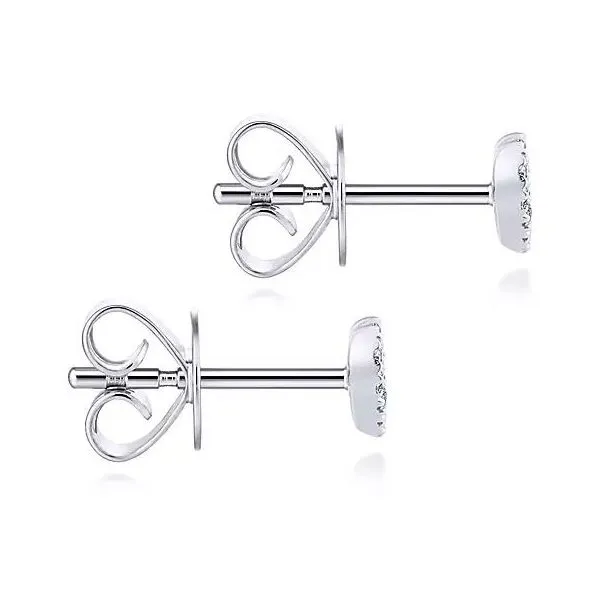 Diamond Heart Earrings Image 2 Victoria Jewellers REGINA, SK