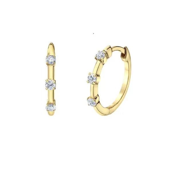 Maple Leaf Canadian Diamond Earrings Victoria Jewellers REGINA, SK