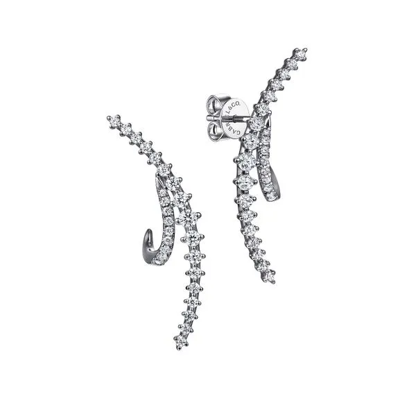 Gabriel & Co Bypass Diamond Earring Victoria Jewellers REGINA, SK