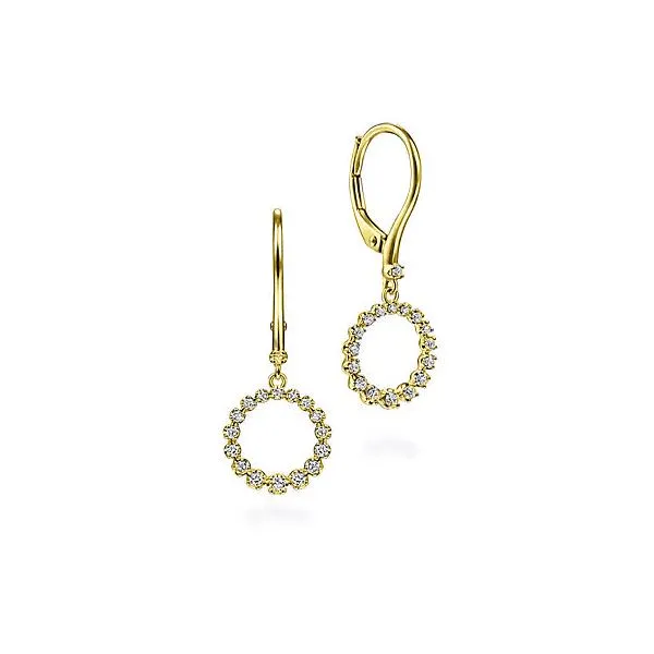 Gabriel & Co Diamond Drop Earrings Victoria Jewellers REGINA, SK