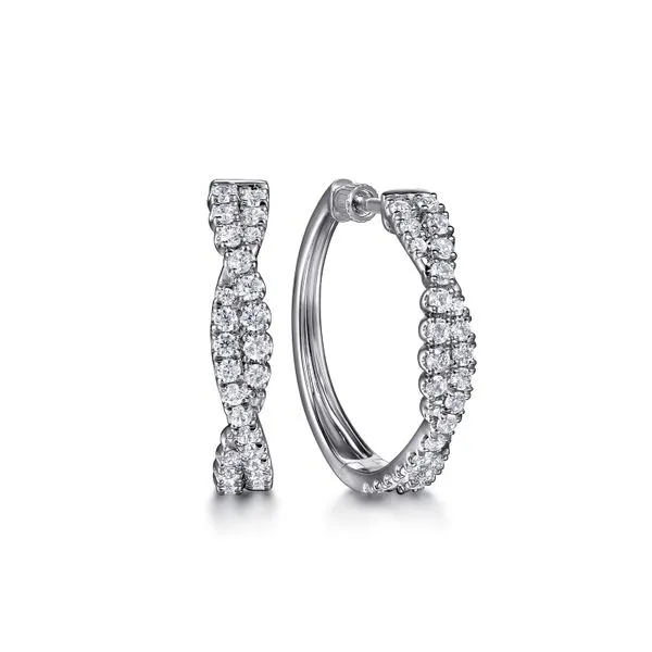 Gabriel & Co Twist Hoop Earrings Victoria Jewellers REGINA, SK