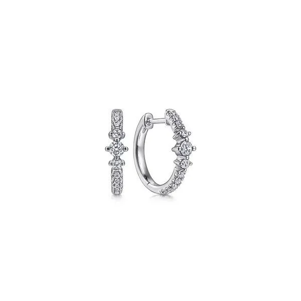 Gabriel & Co Diamond Hoop Earring Victoria Jewellers REGINA, SK