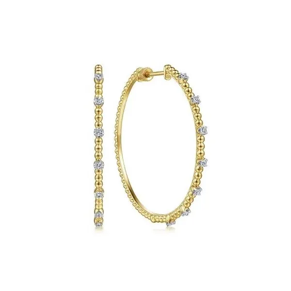 Gabriel & Co Diamond Hoop Earrings Victoria Jewellers REGINA, SK