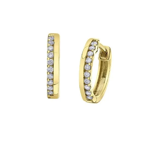 Diamond Huggie Earrings Victoria Jewellers REGINA, SK