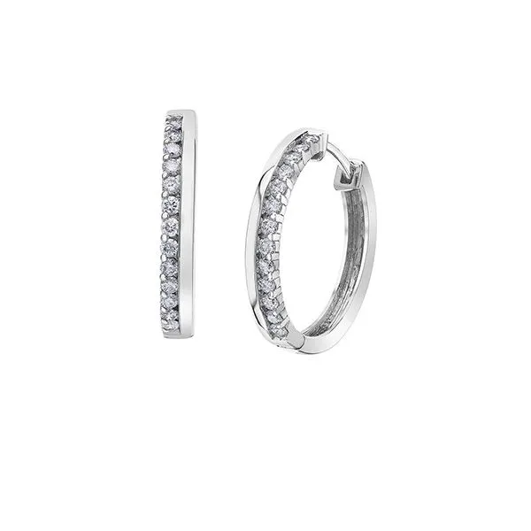 Diamond Hoop Earrings Victoria Jewellers REGINA, SK