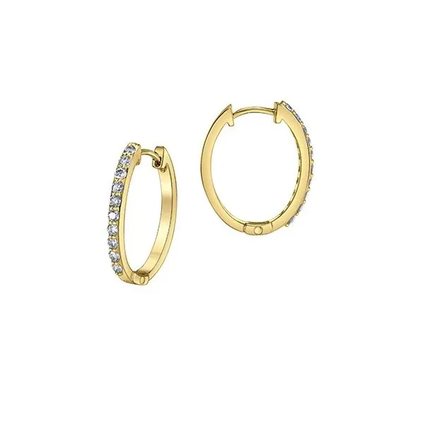 Diamond Hoop Earrings Victoria Jewellers REGINA, SK