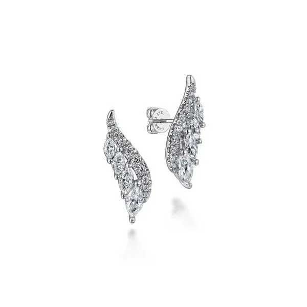 Gabriel & Co Climber Diamond Earrings Victoria Jewellers REGINA, SK
