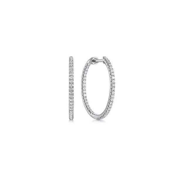 Inside-Out Diamond Hoop Earrings Victoria Jewellers REGINA, SK