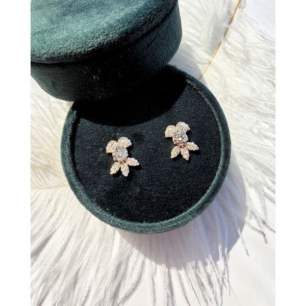 Maple Leaf Canadian Diamond Earrings Image 2 Victoria Jewellers REGINA, SK