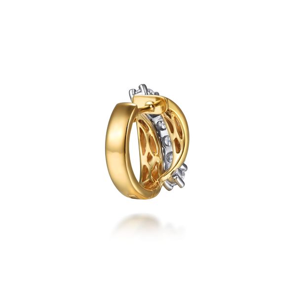 Diamond Huggie Earrings Image 2 Victoria Jewellers REGINA, SK