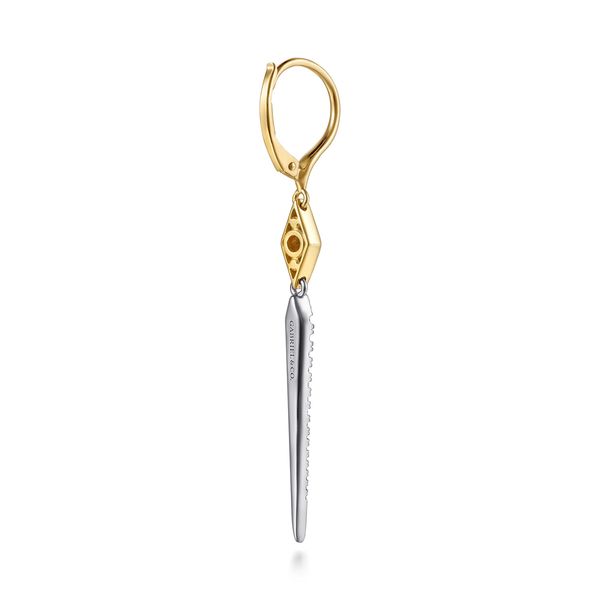 Diamond Dangle Earrings Image 3 Victoria Jewellers REGINA, SK