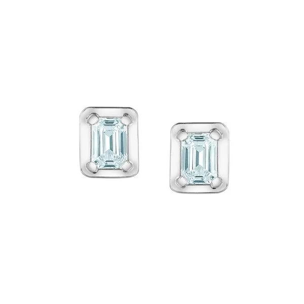 Lab Grown Diamond Emerald Cut Earrings Victoria Jewellers REGINA, SK