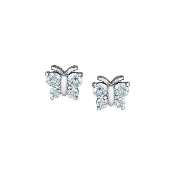 Lab Grown Diamond Butterfly Stud Earrings Victoria Jewellers REGINA, SK
