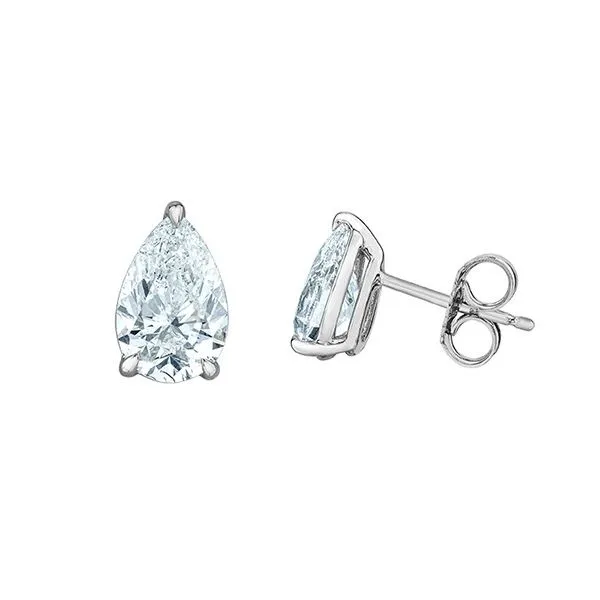 2.10ctw Lab Grown Pear Cut Diamond Earrings Victoria Jewellers REGINA, SK