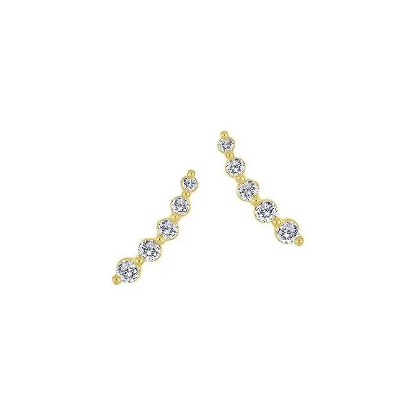 Lab Grown Diamond Ear Climber Earrings Victoria Jewellers REGINA, SK