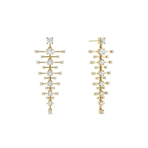 Noam Carver Latis Collection Lab Grown Diamond Earrings Image 2 Victoria Jewellers REGINA, SK