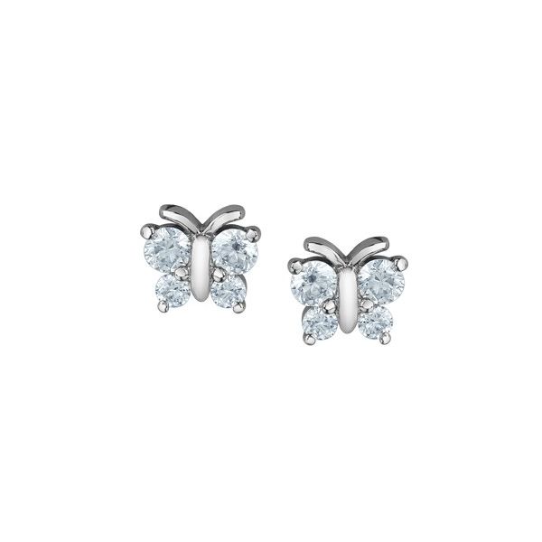 0.34ctw Lab Grown Diamond Butterfly Stud Earrings Victoria Jewellers REGINA, SK