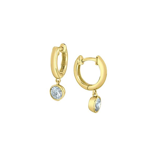 LAB GROWN DROP HOOPS Victoria Jewellers REGINA, SK