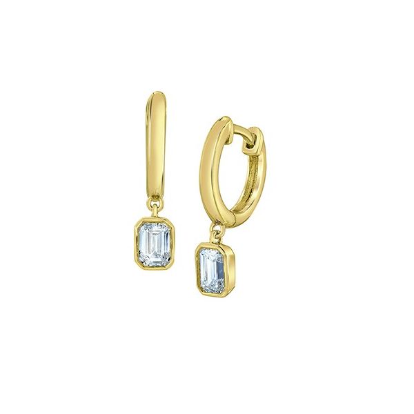 Emerald Cut Lab Grown Diamond Dangle Earrings Victoria Jewellers REGINA, SK