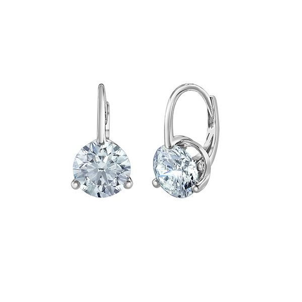 6.14ct (tw) Euroback Solitaire Lab Grown Diamond Earrings Victoria Jewellers REGINA, SK