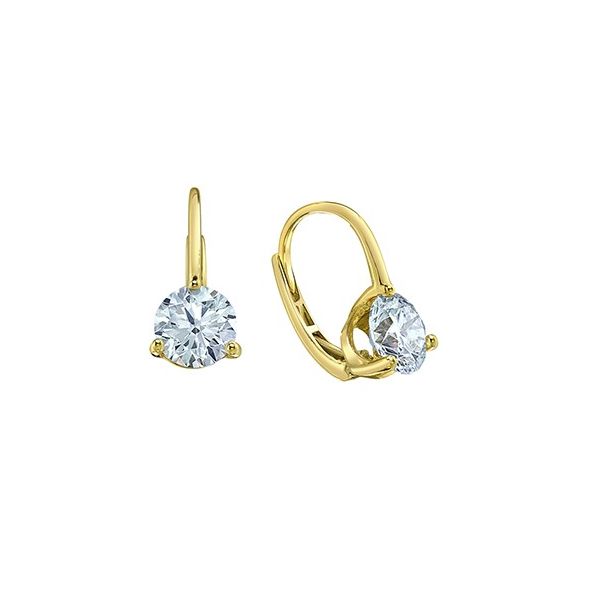 2.01ct (tw) Euroback Solitaire Lab Grown Diamond Earrings Victoria Jewellers REGINA, SK