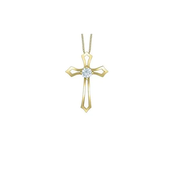 Lab Grown Diamond Cross Pendant Victoria Jewellers REGINA, SK
