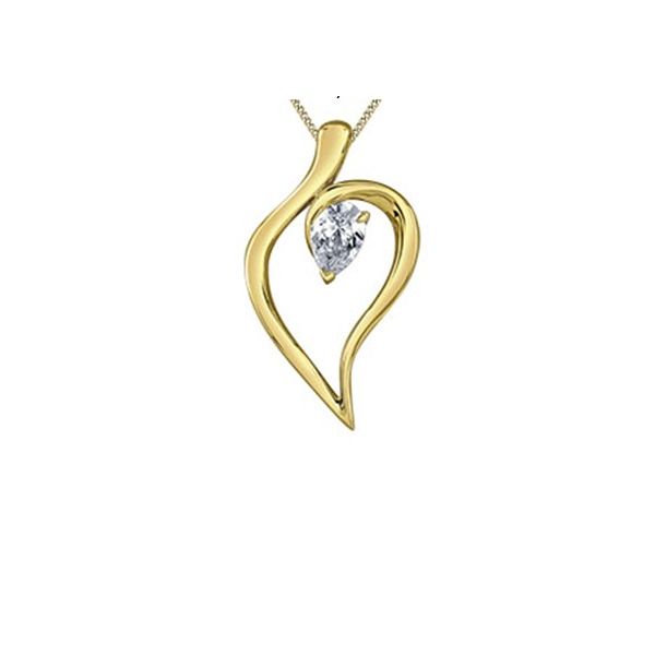 0.50ct Lab Grown Pear Cut Diamond Pendant Victoria Jewellers REGINA, SK