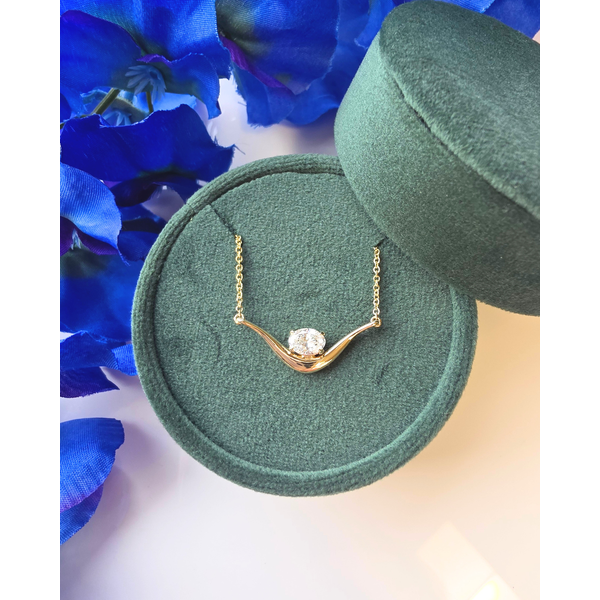 0.50ct Oval Brilliant Cut Lab Grown Diamond Pendant Image 2 Victoria Jewellers REGINA, SK