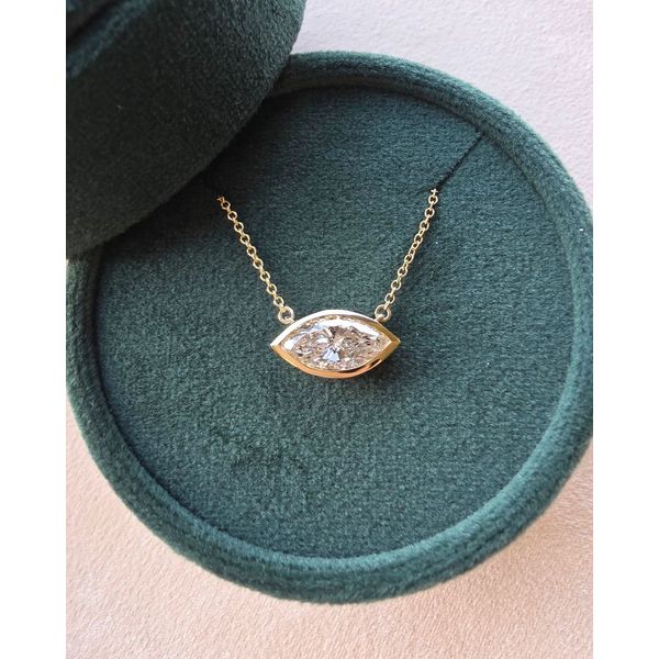 Marquise Cut Lab Grown Diamond Pendant Image 2 Victoria Jewellers REGINA, SK