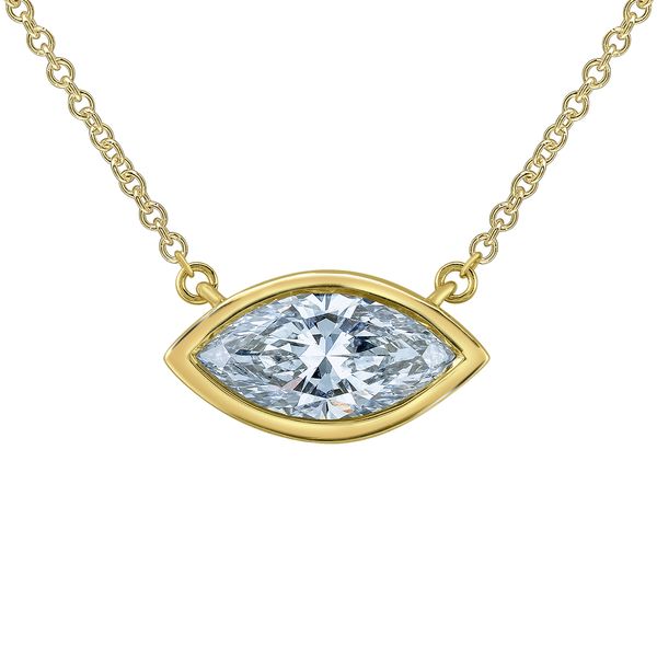 Marquise Cut Lab Grown Diamond Pendant Victoria Jewellers REGINA, SK