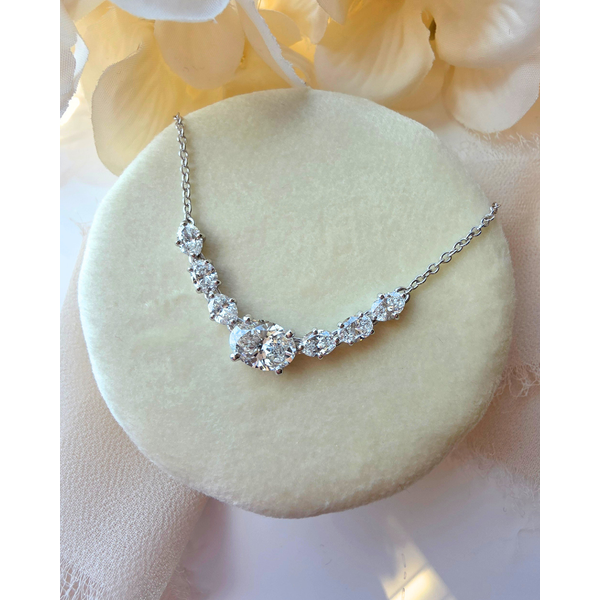 1.54ct Oval Cut Lab Grown Custom Designed Necklace Victoria Jewellers REGINA, SK