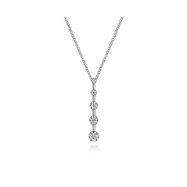 Gabriel & Co Diamond Bar Pendant Victoria Jewellers REGINA, SK