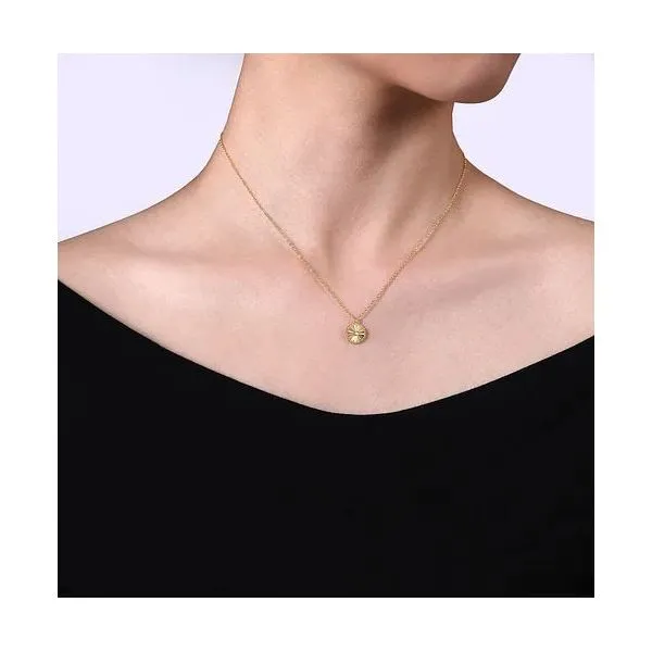 Gabriel & Co Diamond Cut Pendant Image 2 Victoria Jewellers REGINA, SK