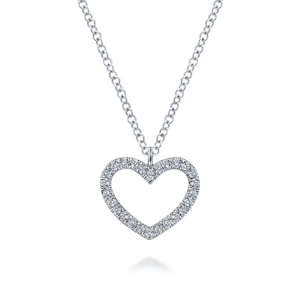 Gabriel & Co Diamond Heart Pendant Victoria Jewellers REGINA, SK
