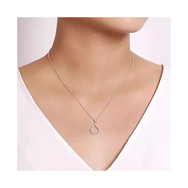 Gabriel & Co Diamond Pendant Image 2 Victoria Jewellers REGINA, SK