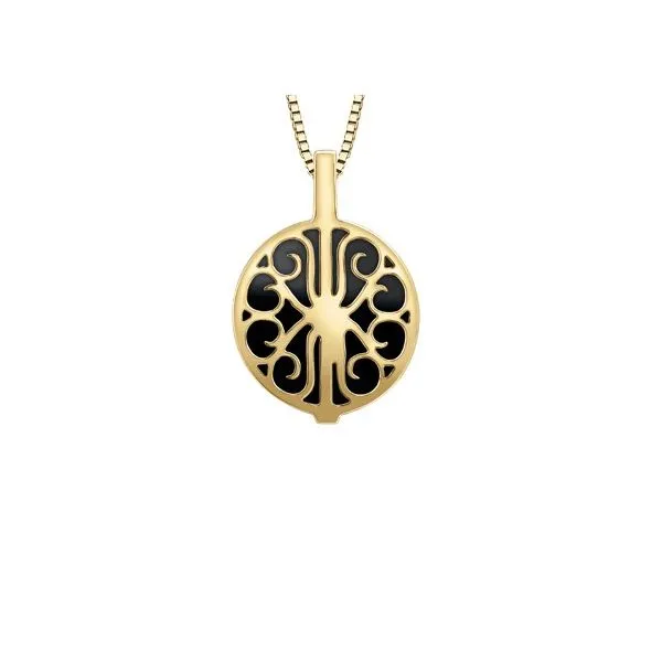 Onyx & Diamond Pendant Image 2 Victoria Jewellers REGINA, SK