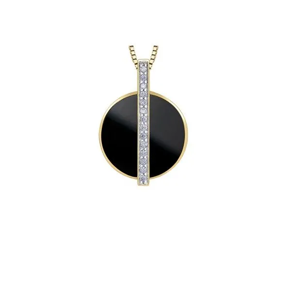 Onyx & Diamond Pendant Victoria Jewellers REGINA, SK