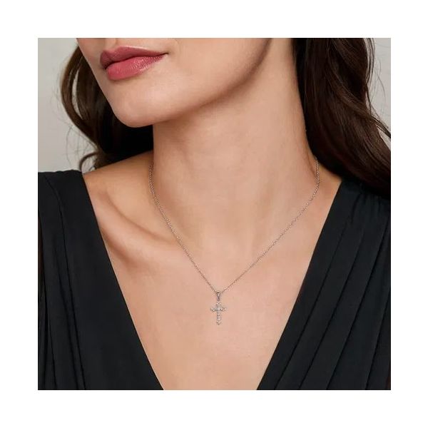 Diamond Cross Pendant Image 2 Victoria Jewellers REGINA, SK