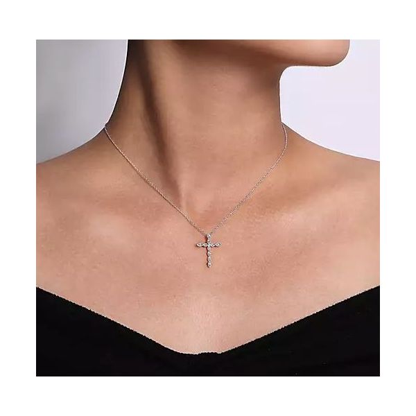 Diamond Cross Pendant Image 2 Victoria Jewellers REGINA, SK