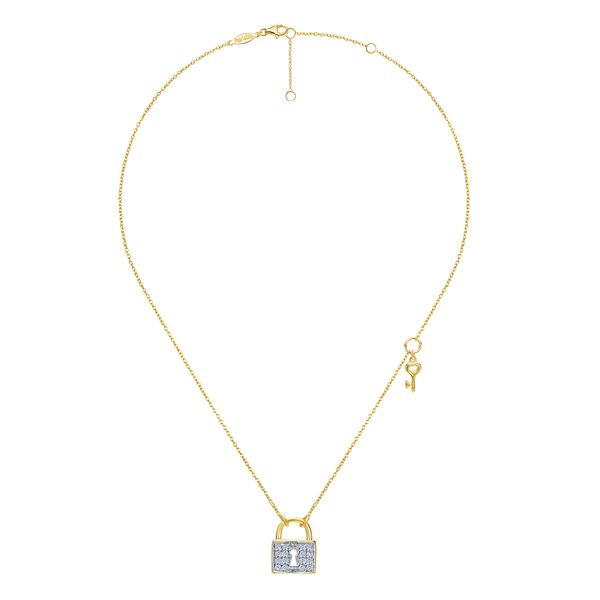 Diamond Lock Pendant Image 2 Victoria Jewellers REGINA, SK