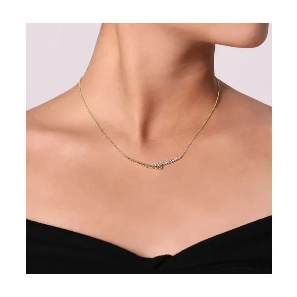 Gabriel & Co Diamond Necklace Image 2 Victoria Jewellers REGINA, SK